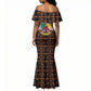 Cameroon Toghu Mermaid Dress Flag Coat Of Arms - Traditional Bamenda Art