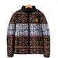 Cameroon Toghu Padded Jacket Flag Coat Of Arms - Traditional Bamenda Art