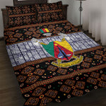 Cameroon Toghu Quilt Bed Set Flag Coat Of Arms - Traditional Bamenda Art