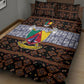 Cameroon Toghu Quilt Bed Set Flag Coat Of Arms - Traditional Bamenda Art
