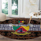 Cameroon Toghu Round Carpet Flag Coat Of Arms - Traditional Bamenda Art