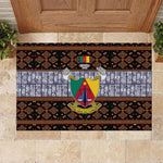 Cameroon Toghu Rubber Doormat Flag Coat Of Arms - Traditional Bamenda Art