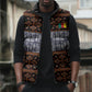 Cameroon Toghu Sleeveless Puffer Jacket Flag Coat Of Arms - Traditional Bamenda Art