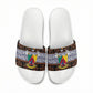 Cameroon Toghu Slide Sandals Flag Coat Of Arms - Traditional Bamenda Art