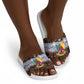 Cameroon Toghu Slide Sandals Flag Coat Of Arms - Traditional Bamenda Art
