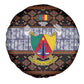 Cameroon Toghu Spare Tire Cover Flag Coat Of Arms - Traditional Bamenda Art
