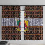Cameroon Toghu Window Curtain Flag Coat Of Arms - Traditional Bamenda Art