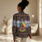 Cameroon Toghu Women Casual Shirt Flag Coat Of Arms - Traditional Bamenda Art