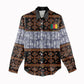 Cameroon Toghu Women Casual Shirt Flag Coat Of Arms - Traditional Bamenda Art