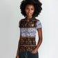 Cameroon Toghu Women Polo Shirt Flag Coat Of Arms - Traditional Bamenda Art
