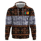 Cameroon Toghu Zip Hoodie Flag Coat Of Arms - Traditional Bamenda Art