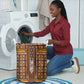 Cameroon Toghu Laundry Basket Vibrant Bamenda Tribal - Authentic African Folk Art