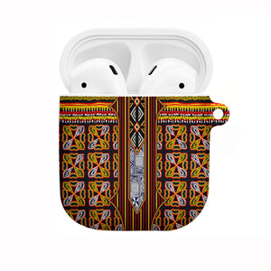 Cameroon Toghu AirPods Case Vibrant Bamenda Tribal - Authentic African Folk Art