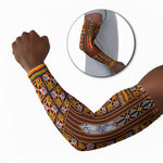 Cameroon Toghu Arm Sleeves Vibrant Bamenda Tribal - Authentic African Folk Art