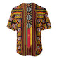 Cameroon Toghu Baseball Jersey Vibrant Bamenda Tribal - Authentic African Folk Art