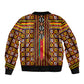 Cameroon Toghu Bomber Jacket Vibrant Bamenda Tribal - Authentic African Folk Art