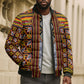 Cameroon Toghu Bomber Puffer Jacket Vibrant Bamenda Tribal - Authentic African Folk Art