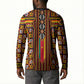 Cameroon Toghu Button Sweatshirt Vibrant Bamenda Tribal - Authentic African Folk Art