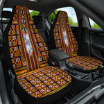 Cameroon Toghu Car Seat Cover Vibrant Bamenda Tribal - Authentic African Folk Art