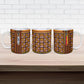Cameroon Toghu Ceramic Mug Vibrant Bamenda Tribal - Authentic African Folk Art
