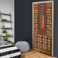 Cameroon Toghu Door Cover Vibrant Bamenda Tribal - Authentic African Folk Art