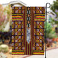 Cameroon Toghu Garden Flag Vibrant Bamenda Tribal - Authentic African Folk Art