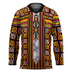 Cameroon Toghu Hockey Jersey Vibrant Bamenda Tribal - Authentic African Folk Art