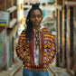 Cameroon Toghu Hoodie Vibrant Bamenda Tribal - Authentic African Folk Art