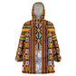 Cameroon Toghu Kid Wearable Blanket Hoodie Vibrant Bamenda Tribal - Authentic African Folk Art