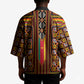 Cameroon Toghu Kimono Vibrant Bamenda Tribal - Authentic African Folk Art