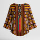 Cameroon Toghu Kimono Sleeve Blouse Vibrant Bamenda Tribal - Authentic African Folk Art