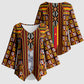 Cameroon Toghu Kimono Sleeve Blouse Vibrant Bamenda Tribal - Authentic African Folk Art