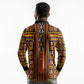 Cameroon Toghu Long Sleeve Polo Shirt Vibrant Bamenda Tribal - Authentic African Folk Art