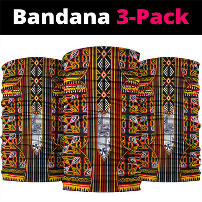 Cameroon Toghu Neck Gaiter Vibrant Bamenda Tribal - Authentic African Folk Art
