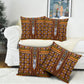 Cameroon Toghu Pillow Cover Vibrant Bamenda Tribal - Authentic African Folk Art