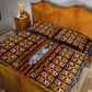 Cameroon Toghu Quilt Bed Set Vibrant Bamenda Tribal - Authentic African Folk Art