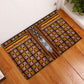 Cameroon Toghu Rubber Doormat Vibrant Bamenda Tribal - Authentic African Folk Art