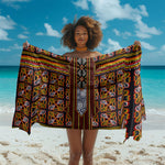 Cameroon Toghu Sarong Vibrant Bamenda Tribal - Authentic African Folk Art