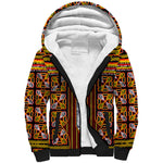 Cameroon Toghu Sherpa Hoodie Vibrant Bamenda Tribal - Authentic African Folk Art