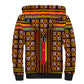 Cameroon Toghu Sherpa Hoodie Vibrant Bamenda Tribal - Authentic African Folk Art