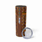 Cameroon Toghu Skinny Tumbler Vibrant Bamenda Tribal - Authentic African Folk Art