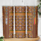 Cameroon Toghu Skinny Tumbler Vibrant Bamenda Tribal - Authentic African Folk Art