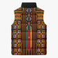 Cameroon Toghu Sleeveless Puffer Jacket Vibrant Bamenda Tribal - Authentic African Folk Art