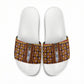 Cameroon Toghu Slide Sandals Vibrant Bamenda Tribal - Authentic African Folk Art