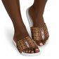 Cameroon Toghu Slide Sandals Vibrant Bamenda Tribal - Authentic African Folk Art