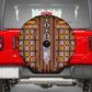 Cameroon Toghu Spare Tire Cover Vibrant Bamenda Tribal - Authentic African Folk Art