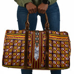 Cameroon Toghu Travel Bag Vibrant Bamenda Tribal - Authentic African Folk Art