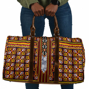 Cameroon Toghu Travel Bag Vibrant Bamenda Tribal - Authentic African Folk Art