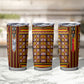 Cameroon Toghu Tumbler Cup Vibrant Bamenda Tribal - Authentic African Folk Art