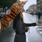Cameroon Toghu Umbrella Vibrant Bamenda Tribal - Authentic African Folk Art